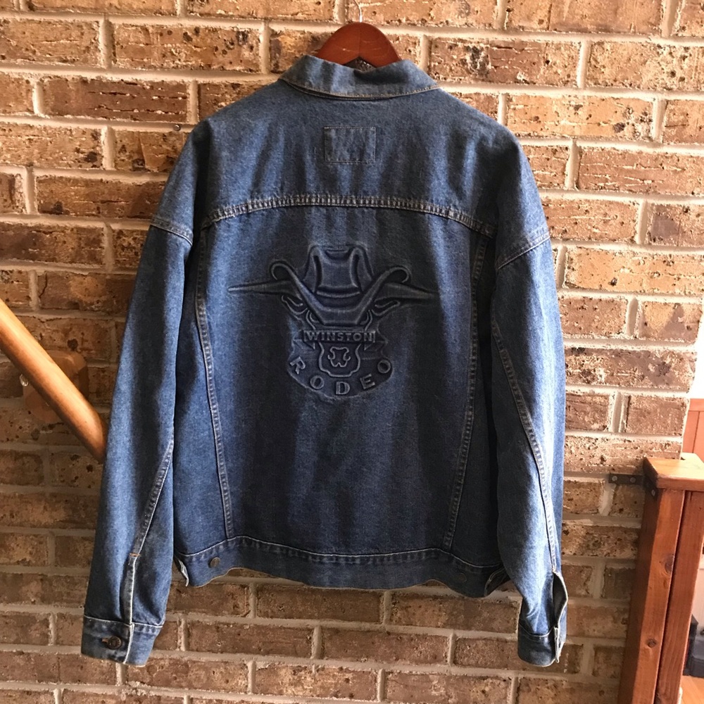 Vintage 70s Wintson Rodeo Denim Cowboy Western Jean Jacket